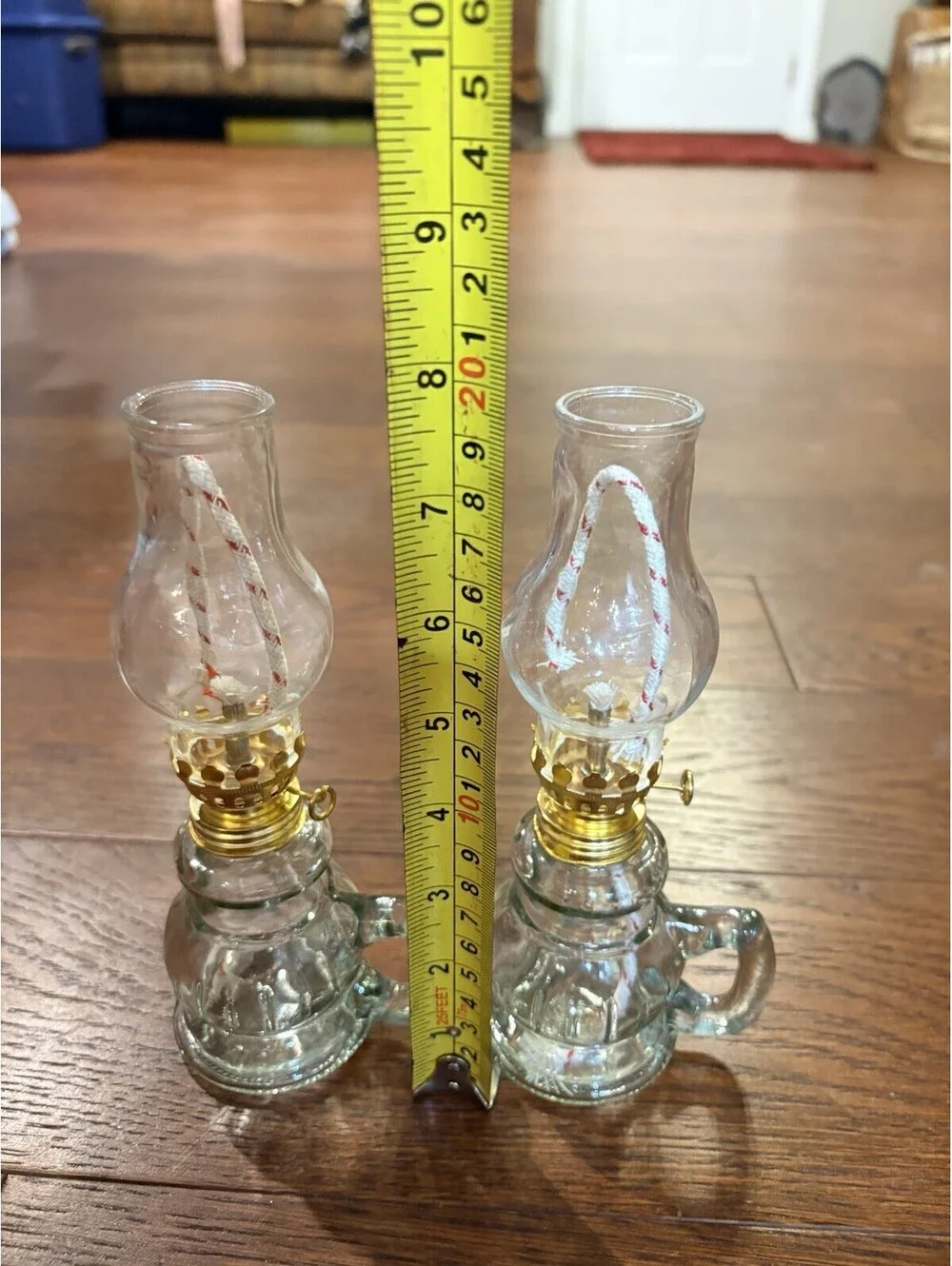 Rustic Oil Lamp Lantern Vintage Glass Kerosene Chamber Oil Lighting Lantern Home